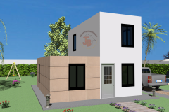 Casa Modelo Cubo 63m2-2-pisos